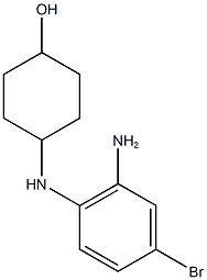 4-[(2-amino-4-bromophenyl)amino]cyclohexan-1-ol Structure