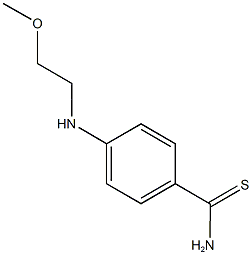 4-[(2-methoxyethyl)amino]benzene-1-carbothioamide Structure