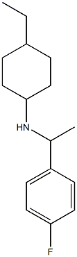 4-ethyl-N-[1-(4-fluorophenyl)ethyl]cyclohexan-1-amine Struktur