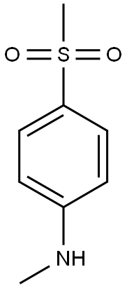 4-methanesulfonyl-N-methylaniline 化学構造式