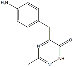 5-(4-aminobenzyl)-3-methyl-1,2,4-triazin-6(1H)-one Structure