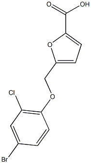 5-(4-bromo-2-chlorophenoxymethyl)furan-2-carboxylic acid|