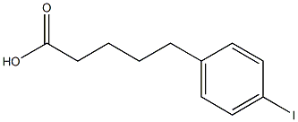 5-(4-iodophenyl)pentanoic acid 化学構造式