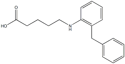 5-[(2-benzylphenyl)amino]pentanoic acid Struktur
