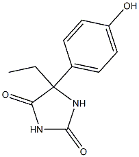 5-ethyl-5-(4-hydroxyphenyl)imidazolidine-2,4-dione Structure