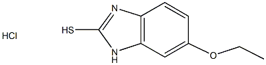 6-ethoxy-1H-1,3-benzodiazole-2-thiol hydrochloride 化学構造式