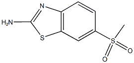 6-methanesulfonyl-1,3-benzothiazol-2-amine Struktur
