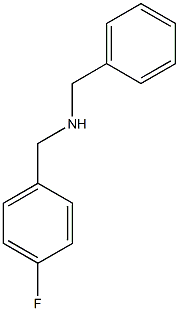 benzyl[(4-fluorophenyl)methyl]amine Struktur