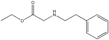 ethyl 2-[(2-phenylethyl)amino]acetate Structure