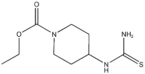 ethyl 4-[(aminocarbonothioyl)amino]piperidine-1-carboxylate Struktur