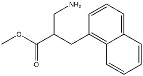 methyl 3-amino-2-(naphthalen-1-ylmethyl)propanoate,,结构式
