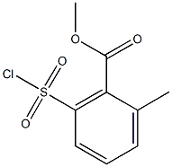 methyl 6-(chlorosulfonyl)-2-methylbenzoate,,结构式