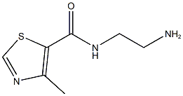 N-(2-aminoethyl)-4-methyl-1,3-thiazole-5-carboxamide Struktur