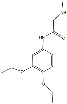 N-(3,4-diethoxyphenyl)-2-(methylamino)acetamide Structure