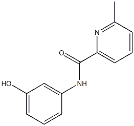 N-(3-hydroxyphenyl)-6-methylpyridine-2-carboxamide Structure