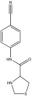 N-(4-cyanophenyl)-1,3-thiazolidine-4-carboxamide 结构式
