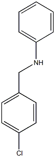 N-[(4-chlorophenyl)methyl]aniline 化学構造式