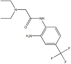 N-[2-amino-4-(trifluoromethyl)phenyl]-2-(diethylamino)acetamide Struktur