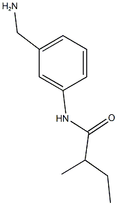 N-[3-(aminomethyl)phenyl]-2-methylbutanamide Structure