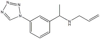 prop-2-en-1-yl({1-[3-(1H-1,2,3,4-tetrazol-1-yl)phenyl]ethyl})amine 化学構造式