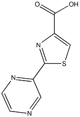 2-pyrazin-2-yl-1,3-thiazole-4-carboxylic acid 结构式