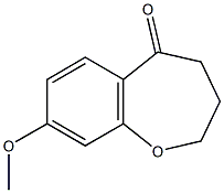 8-Methoxy-2,3,4,5-tetrahydro-1-benzoxepin-5-one,,结构式