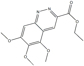 ETHYL 5,6,7-TRIMETHOXYCINNOLINE-3-CARBOXYLATE,,结构式