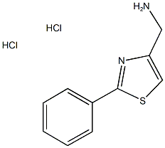 (2-PHENYL-1,3-THIAZOL-4-YL)METHYLAMINE DIHYDROCHLORIDE,,结构式