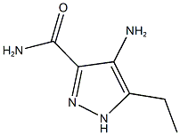 4-AMINO-5-ETHYL-1H-PYRAZOLE-3-CARBOXAMIDE 结构式
