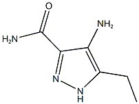 4-AMINO-5-ETHYL-1H-PYRAZOLE-3-CARBOXAMIDE Structure