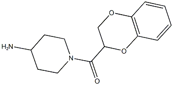1-(2,3-DIHYDRO-1,4-BENZODIOXIN-2-YLCARBONYL)PIPERIDIN-4-AMINE Struktur