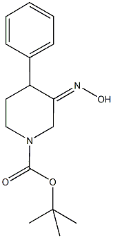 TERT-BUTYL (3Z)-3-(HYDROXYIMINO)-4-PHENYLPIPERIDINE-1-CARBOXYLATE Struktur