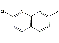 2-CHLORO-4,7,8-TRIMETHYLQUINOLINE,,结构式