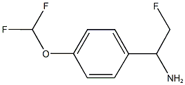 1-[4-(DIFLUOROMETHOXY)PHENYL]-2-FLUOROETHANAMINE Structure