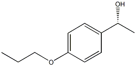 (1R)-1-(4-PROPOXYPHENYL)ETHANOL 化学構造式