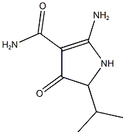 2-AMINO-5-ISOPROPYL-4-OXO-4,5-DIHYDRO-1H-PYRROLE-3-CARBOXAMIDE,,结构式