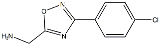 3-(4-CHLOROPHENYL)-1,2,4-OXADIAZOL-5-YL]METHYLAMINE 结构式