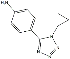 4-(1-CYCLOPROPYL-1H-TETRAZOL-5-YL)ANILINE Structure