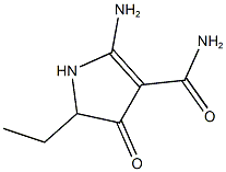 2-AMINO-5-ETHYL-4-OXO-4,5-DIHYDRO-1H-PYRROLE-3-CARBOXAMIDE 结构式