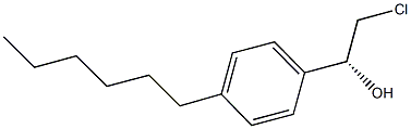 (1R)-2-CHLORO-1-(4-HEXYLPHENYL)ETHANOL Structure