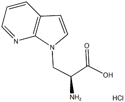 (2S)-2-AMINO-3-(1H-PYRROLO[2,3-B]PYRIDIN-1-YL)PROPANOIC ACID HYDROCHLORIDE,,结构式