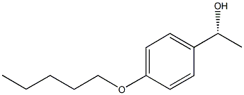 (1R)-1-[4-(PENTYLOXY)PHENYL]ETHANOL 化学構造式