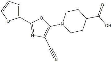 1-[4-CYANO-2-(2-FURYL)-1,3-OXAZOL-5-YL]PIPERIDINE-4-CARBOXYLIC ACID
