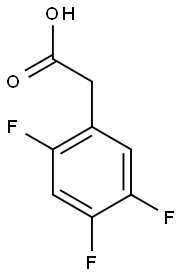 2-(2,4,5-TRIFLUOROPHENYL)ACETIC ACID,,结构式