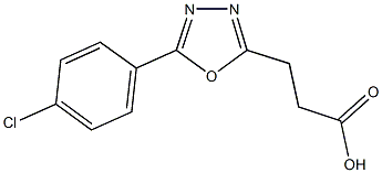 3-(5-(4-chlorophenyl)-1,3,4-oxadiazol-2-yl)propanoic acid Structure