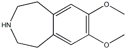 7,8-dimethoxy-2,3,4,5-tetrahydro-1H-3-benzazepine,,结构式