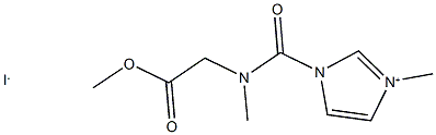 1-{[(2-methoxy-2-oxoethyl)(methyl)amino]carbonyl}-3-methyl-1H-imidazol-3-ium iodide|