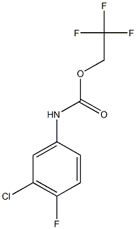 2,2,2-trifluoroethyl 3-chloro-4-fluorophenylcarbamate