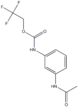 2,2,2-trifluoroethyl 3-(acetylamino)phenylcarbamate