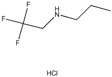 N-(2,2,2-trifluoroethyl)propan-1-amine hydrochloride 结构式